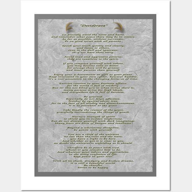 Desiderata Wall Art by RobertRoland